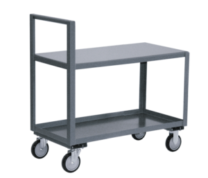 2 Shelf Straight Handle Low Profile Carts available through PVI Products
