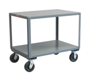 2400 lb Reinforced Mobile Tables - 2 Shelves available through PVI Products