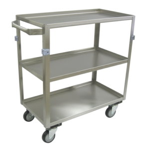 3 Shelf 20 Gauge Stainless Steel Carts available through PVI Products