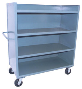 3-Sided Solid Trucks - Adjustable Shelf available through PVI Products