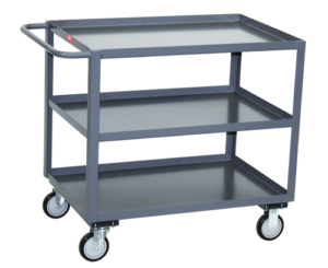 3 shelf service carts available through PVI Products