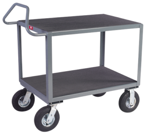 Angular Frame Instrument 2 Shelf Carts with Ergonomic Handle available through PVI Products