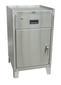 Narrow Stainless Steel Cabinets 2-drawer available through PVI Products