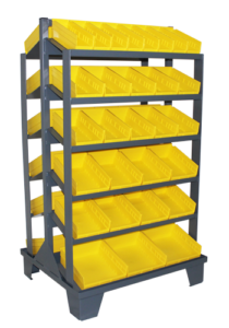 Plastic Bin Sloped Shelf Units available through PVI Products