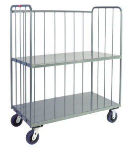 Sloped 3-Sided Rod Trucks - 2 shelves available through PVI Products