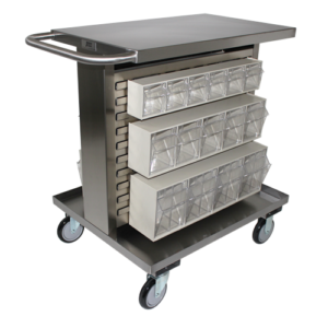 Stainless Steel Louvered Bin Carts 2 available through PVI Products