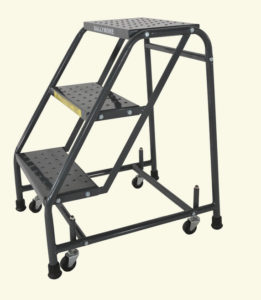 Standard-Rolling-Ladders-with-Spring-Loaded-Casters-available-through-PVI-Products