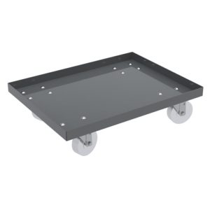 solid steel dolly lips up 4 inch steel caster RU844SS available through PVI Products